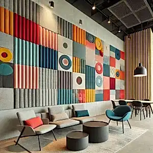 Keçe Duvar Sistemi Akustik Kumaş Panel